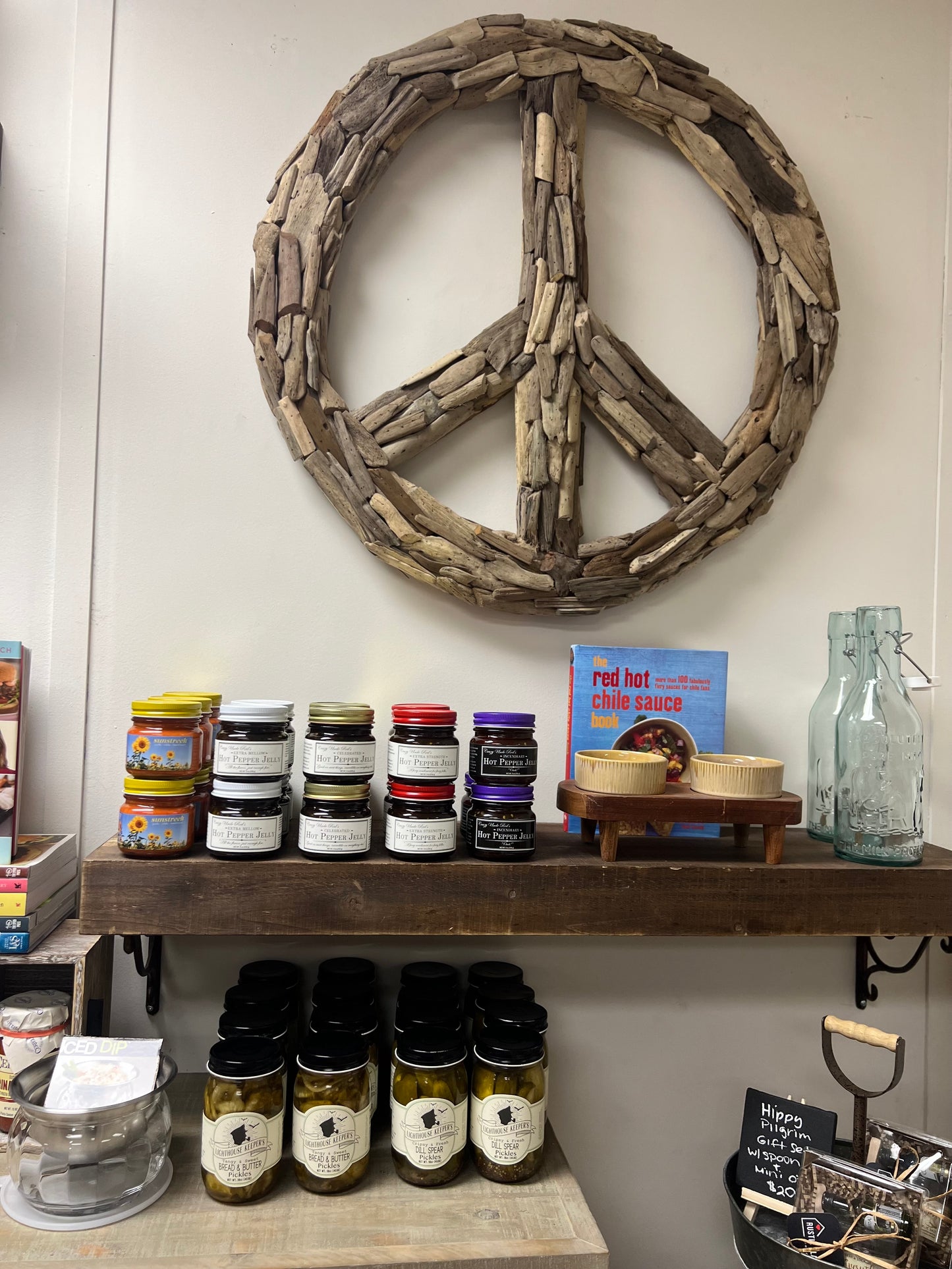 Large Driftwood Peace Sign