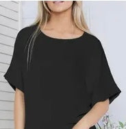 Wide Sleeve Shortsleeved Top