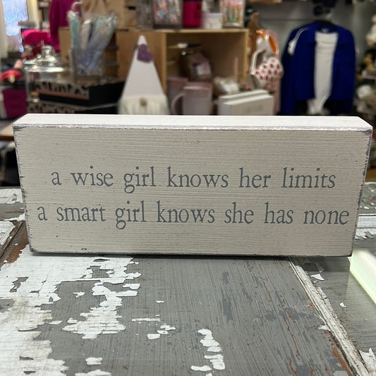 A wise girl knows