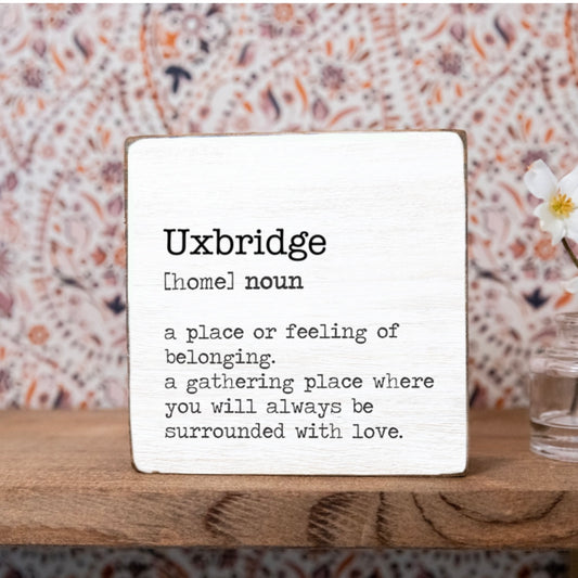 Uxbridge Block.                   (Shipping Available!)