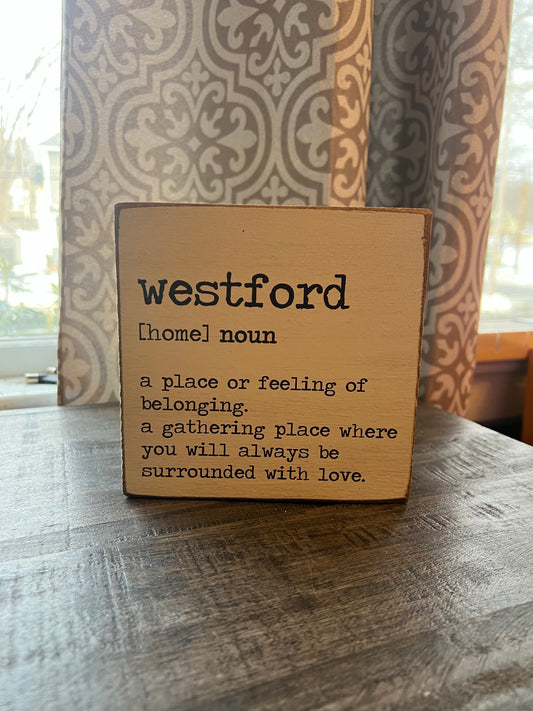 Westford Block.                      (Shipping Available!)