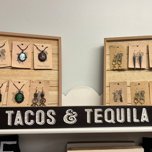 Tacos & Tequila Wooden Sign