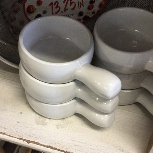 White crock bowl