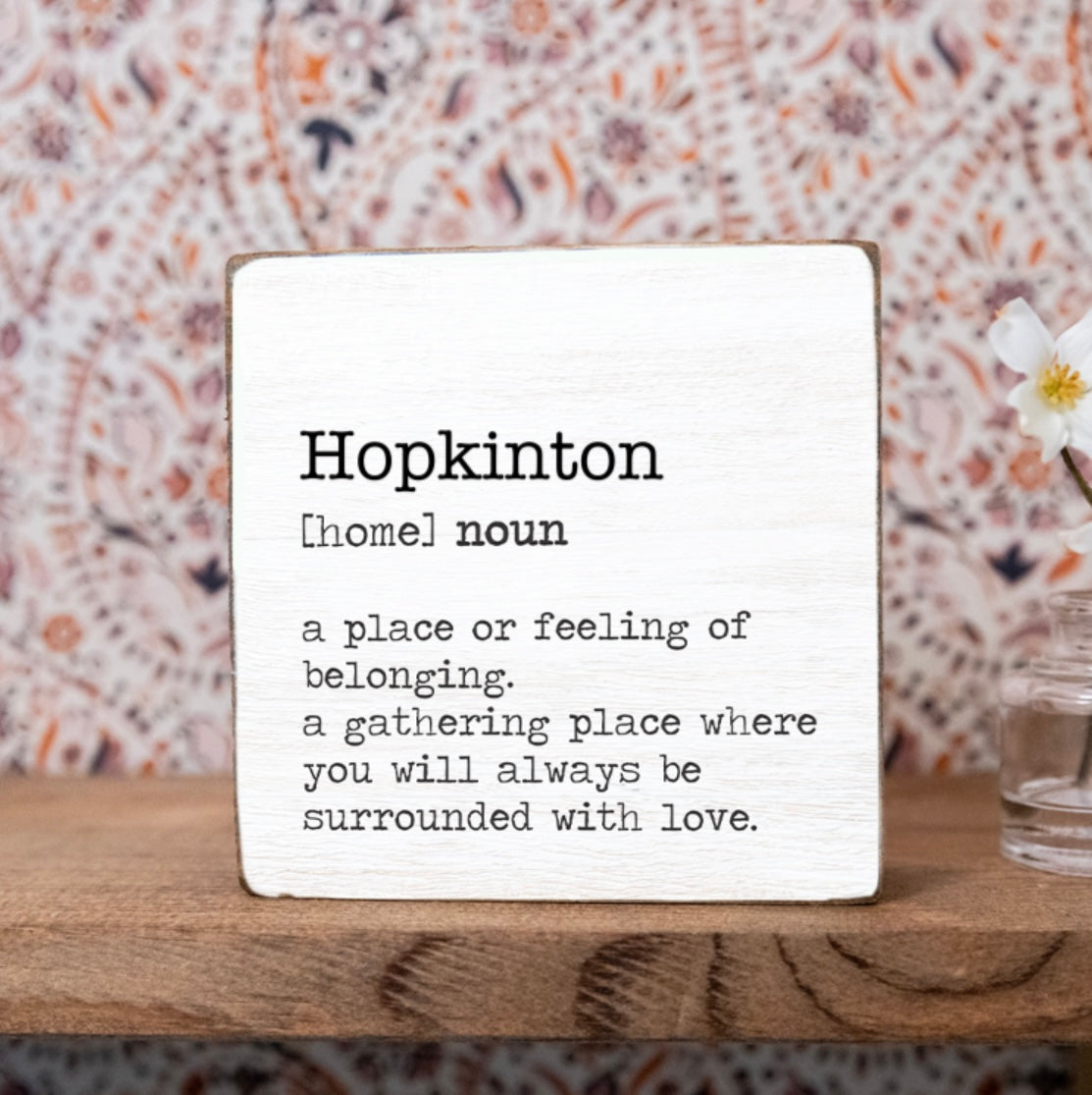 Hopkinton Block        (Shipping Available!)